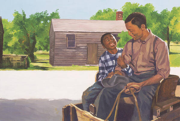 Father Poster featuring the painting A Sons Comfort by Colin Bootman