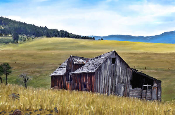 Montana Art Poster featuring the painting A Time in Montana by Susan Kinney