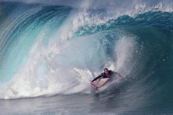 Surfing Poster featuring the photograph A Wave Player by Cheng Chang