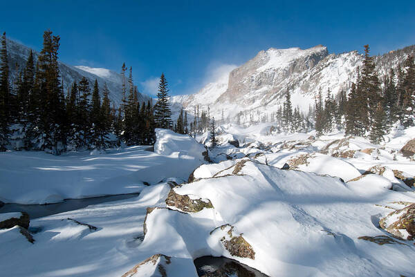 Colorado Poster featuring the photograph A Winter Morning in the Mountains by Cascade Colors