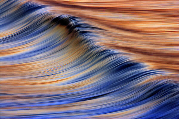 Orias Poster featuring the photograph Abstract Wave 2 C6J7799 by David Orias