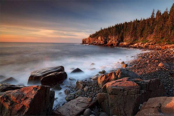 Acadia Poster featuring the photograph Acadia Otter Cliffs by Daniel Behm