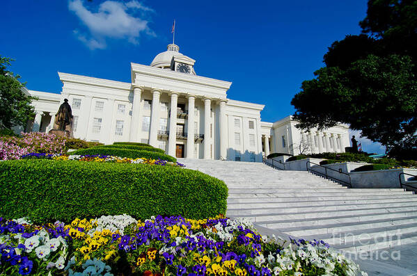 State Poster featuring the photograph Alabama State Capitol Building by Danny Hooks