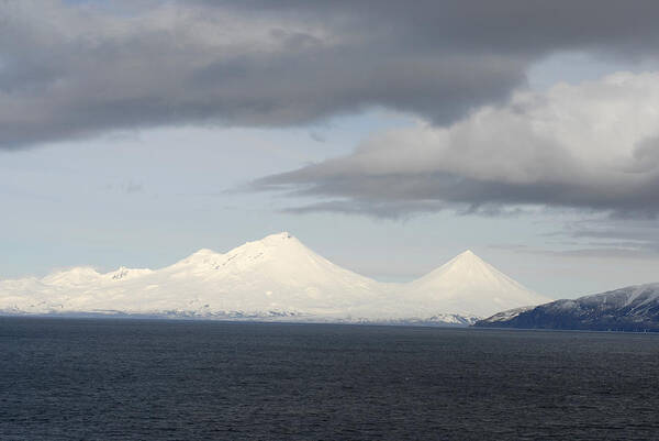 Active Volcano Poster featuring the photograph Aleutian Volcanoes by Carleton Ray