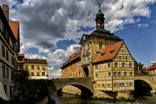 Altes Rathaus Poster featuring the photograph Altes Rathaus in Bamberg Germany by Robert Woodward