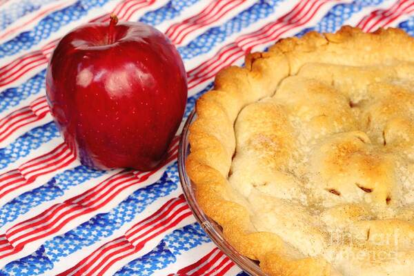 Pie Poster featuring the photograph American as Apple Pie by Pattie Calfy