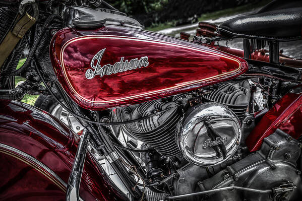 Indian Motorcycle Poster featuring the photograph American Icon by Ray Congrove