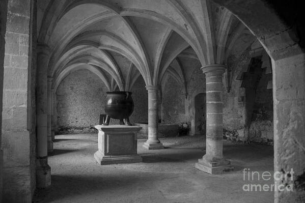 Clare Bambers Poster featuring the photograph Ancient Cloisters. by Clare Bambers