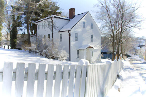 Landscape Poster featuring the photograph Annisquam Winter by Donna Doherty