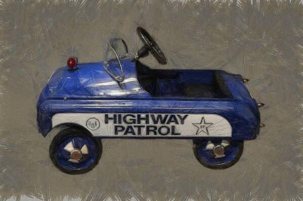 Pedal Car Poster featuring the photograph Antique Pedal Car V by Michelle Calkins