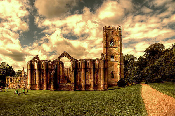 Arch Poster featuring the photograph Approaching Fountains Abbey by Stephen Candler Photography