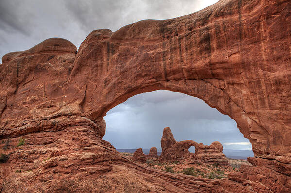 Arches National Park Poster featuring the photograph Arches Storm IV by Doug Davidson