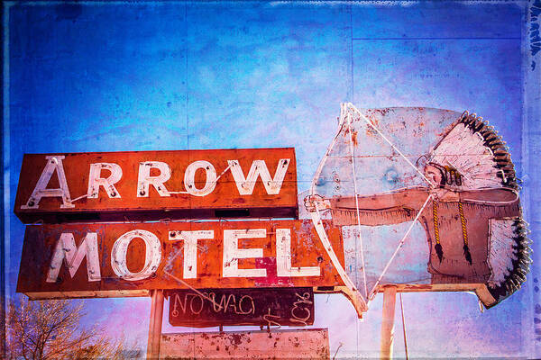 Made In America Poster featuring the photograph Arrow Motel by Steven Bateson