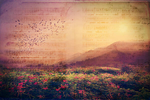 Landscape Poster featuring the photograph ART... Music to the Soul by Gray Artus
