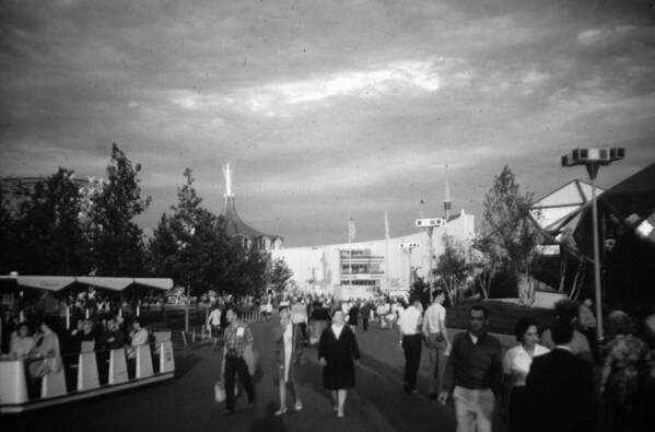People Poster featuring the photograph At the Worlds Fair by John Schneider