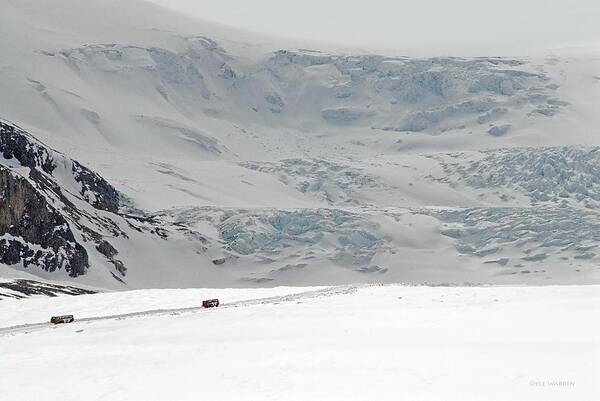 Canada Poster featuring the photograph Athabasca Glacier Close Up by Dyle  Warren