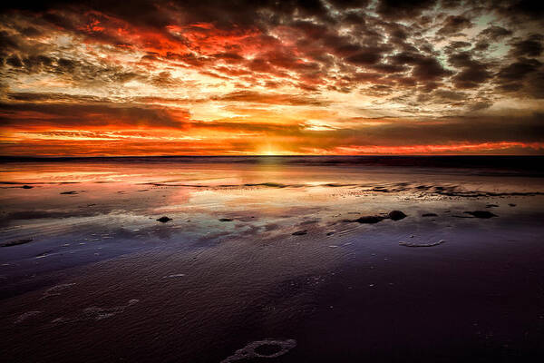 Beach Poster featuring the photograph Atlantic Sunrise by Joshua Minso