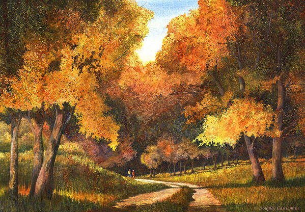 Landscape Poster featuring the painting Autumn Glory by Douglas Castleman