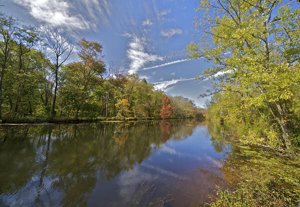 Autumn Poster featuring the photograph Autumn on the Delaware by David Letts