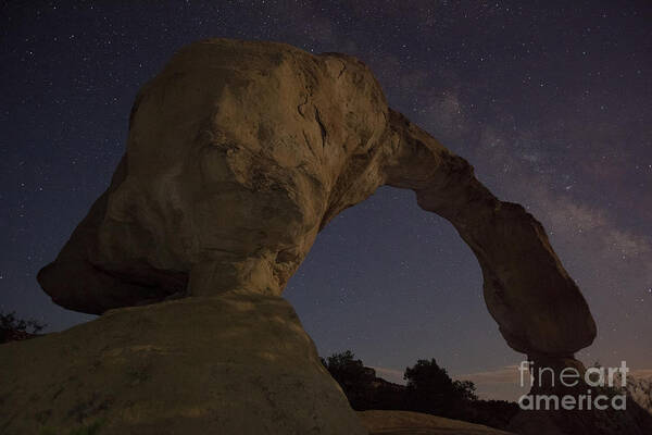 Night Time Photography Poster featuring the photograph Aztec Arch by Keith Kapple