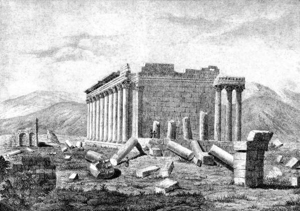 Science Poster featuring the photograph Baalbek Aka Heliopolis, 1845 by British Library