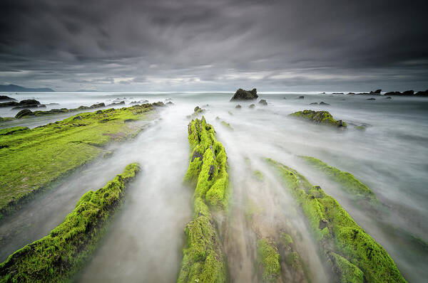 Landscape Poster featuring the photograph Barrika by Carlos J Teruel