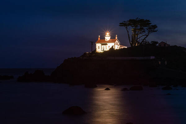 Battery Point Poster featuring the photograph Battery Point Lighthouse by Mike Ronnebeck