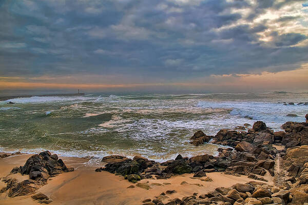 Sky Poster featuring the photograph Beach landscape by Paulo Goncalves