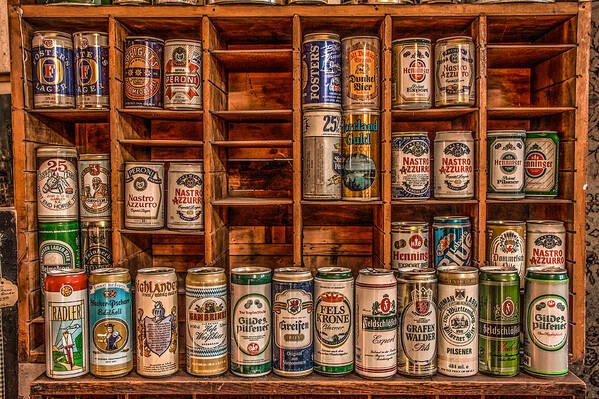 Beer Can Collection Poster by Ray Congrove - Pixels