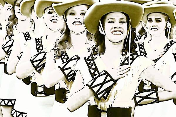 Apache Belles Poster featuring the digital art Belle Art 69 by Carrie OBrien Sibley