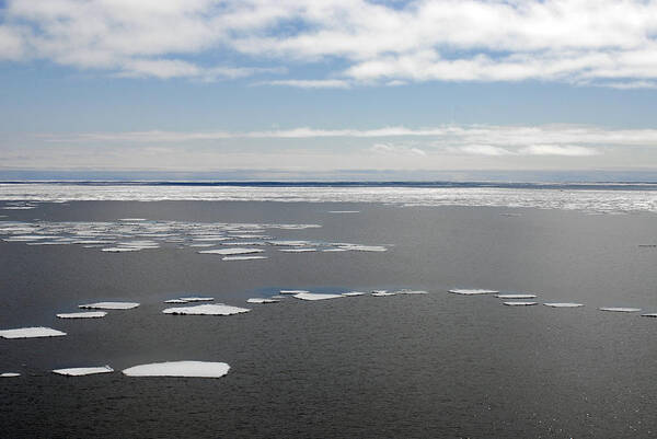 Aerial Poster featuring the photograph Bering Sea by Carleton Ray