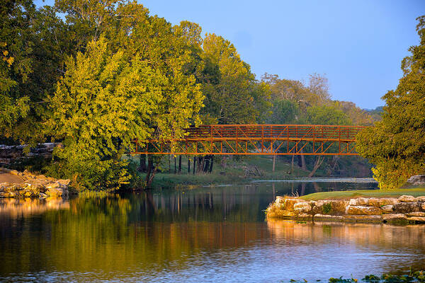 Pond Poster featuring the photograph Berry Creek bridge by John Johnson