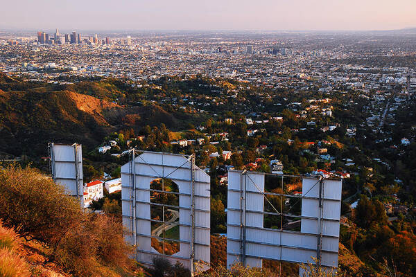 Hollywood Sign Poster featuring the photograph Beyond Hollywood by James Kirkikis