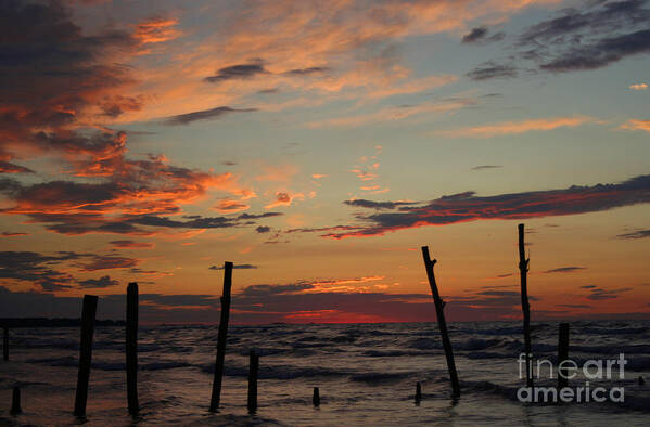 Ipperwash Poster featuring the photograph Beyond the Border by Barbara McMahon