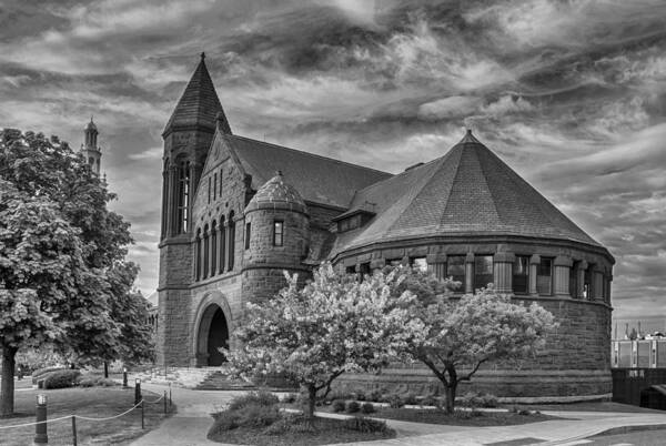 Burlington Poster featuring the photograph Billings Library at UVM Burlington by Guy Whiteley