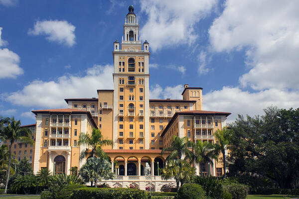 Biltmore Poster featuring the photograph Coral Gables Biltmore Hotel 01 by Carlos Diaz