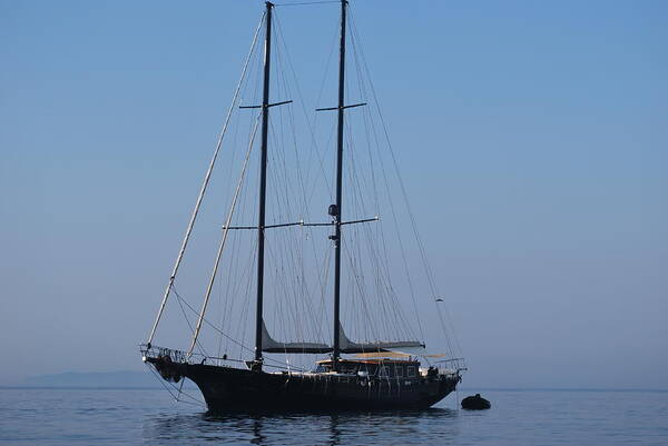 Black Ship Poster featuring the photograph Black Ship by George Katechis