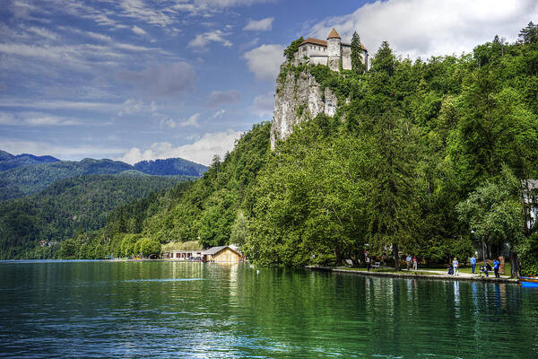 Slovenia Poster featuring the photograph Bled Castle by Uri Baruch