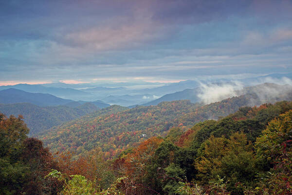 Landscapes Poster featuring the photograph Blue Ridge by Jennifer Robin