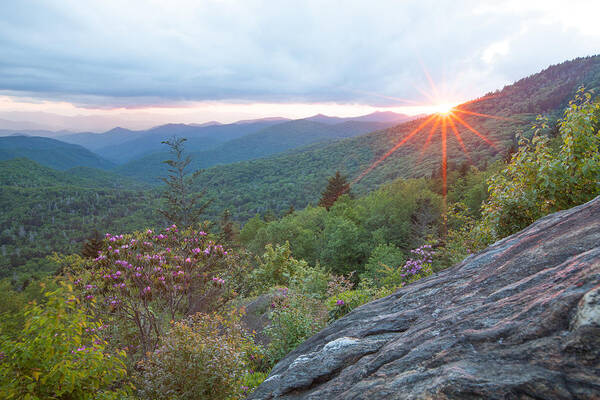 Sunset Poster featuring the photograph Blue Ridge Sunset #1 by Doug McPherson