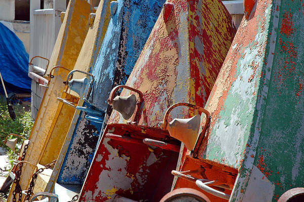  Tybee Island 2011 Photographs Poster featuring the photograph Boat Row by Allen Carroll