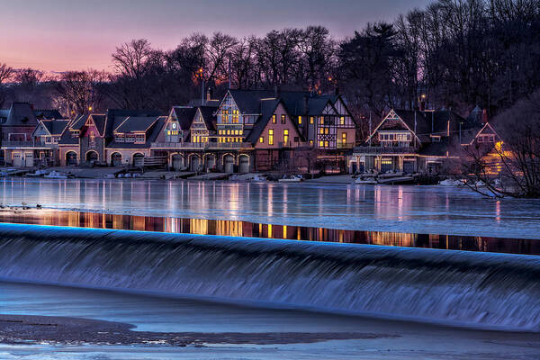 Boat House Row Poster featuring the photograph Boathouse Row by Susan Candelario