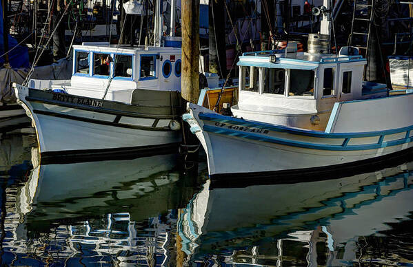 Boats Poster featuring the photograph Boats At Dock by Mark Langford
