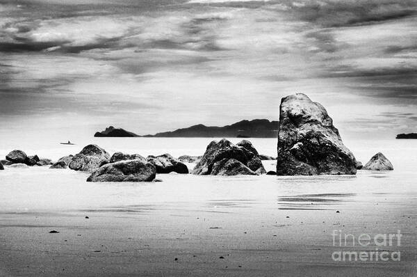 Boulders Poster featuring the photograph Boulders On The Beach by William Voon