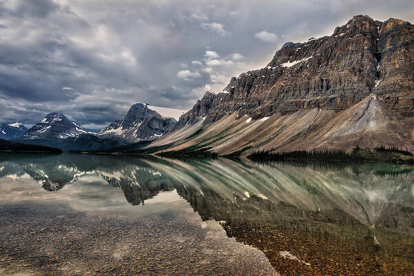 Bow Lake Poster featuring the photograph Bow Lake by Kathleen Bishop