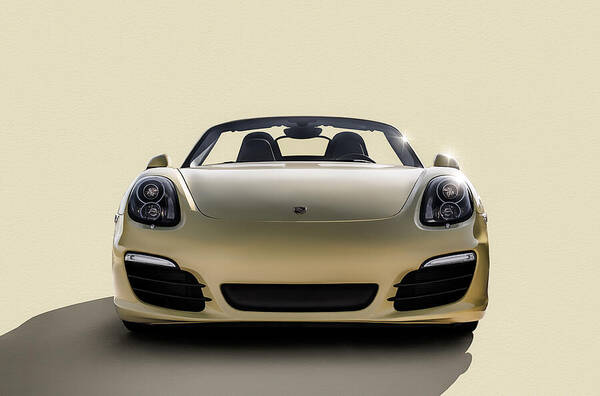 Porsche Poster featuring the digital art Boxter by Douglas Pittman