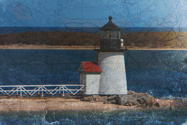 Massachusetts Lighthouse Poster featuring the photograph Brant point lighthouse by Jeff Folger