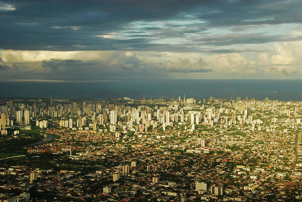 America Poster featuring the photograph Brazil, Pernambuco, Recife, Cityscape by Anthony Asael