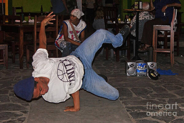 Central Poster featuring the photograph Breakdancer by Rudi Prott