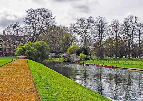 Travel Poster featuring the photograph Bridge Over River Cam by Elvis Vaughn
